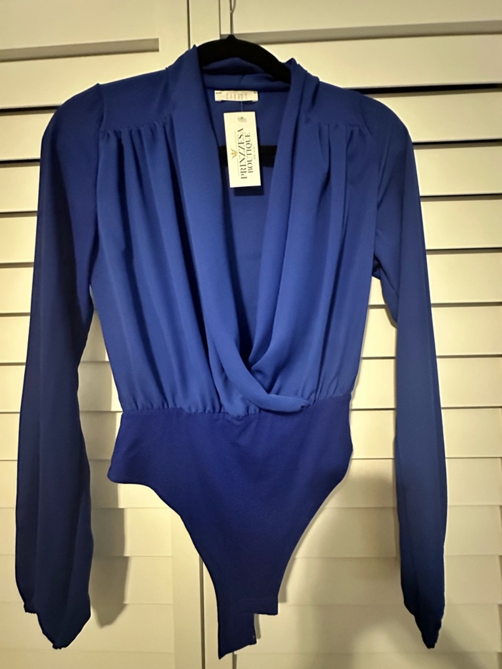 Royal Blue Long-Sleeve Bodysuit